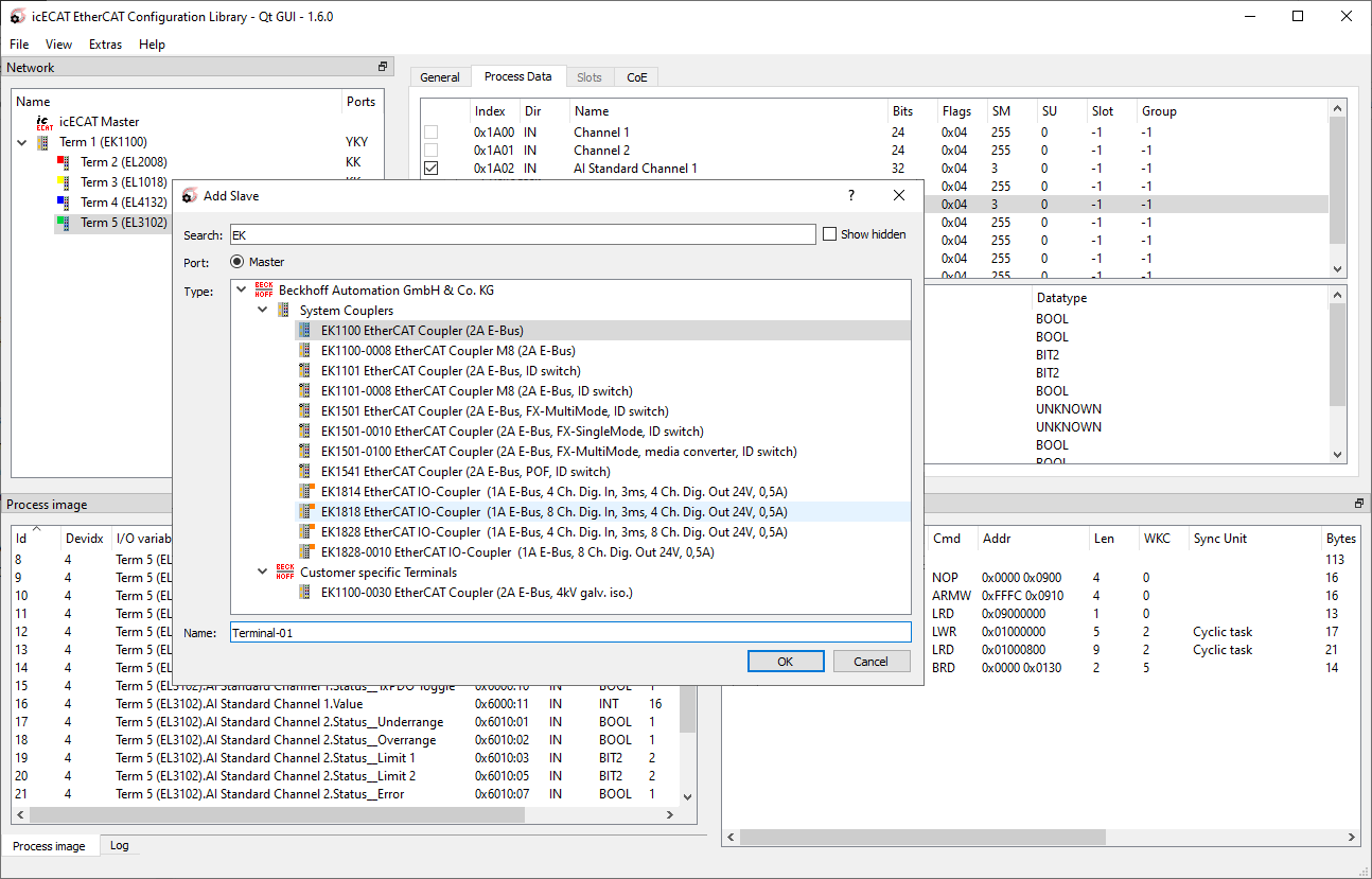 EtherCAT Configuration Library